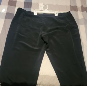 Women black slack pants